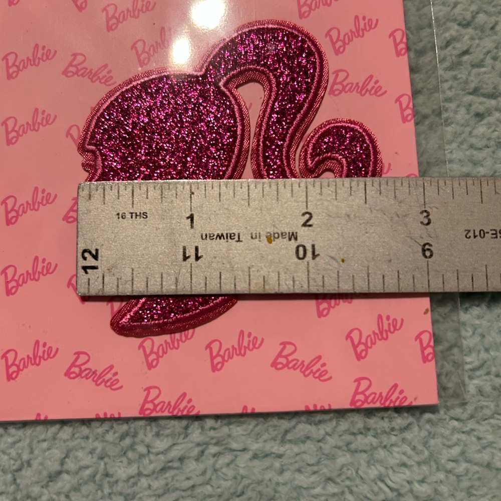 Barbie Pink Script Iron-On Patch - Picture 5 of 15
